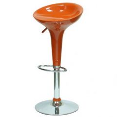 Барный стул Barneo N-100 Bomba оранжевый глянец в Уфе - ufa.mebel24.online | фото