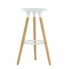 Барный стул Barneo N-19 Modern интерьерный белый в Уфе - ufa.mebel24.online | фото