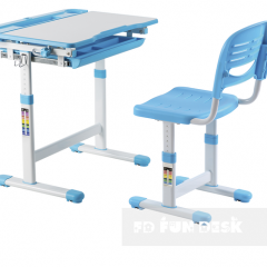Комплект парта + стул трансформеры Cantare Blue в Уфе - ufa.mebel24.online | фото