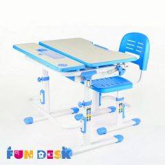 Парта-трансформер + стул Lavoro Blue в Уфе - ufa.mebel24.online | фото 4