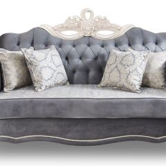 Диван Афина с раскладным механизмом (серый глянец) в Уфе - ufa.mebel24.online | фото 2