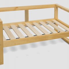 Диван двухместный DEmoku Д-2 (Серебристо-серый/Темный дуб) в Уфе - ufa.mebel24.online | фото 3