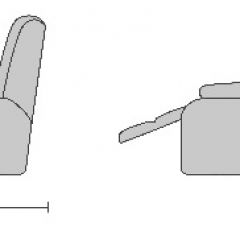 Диван-трансформер Recliner TWIN (Твин) 1 кат. ткани в Уфе - ufa.mebel24.online | фото 5