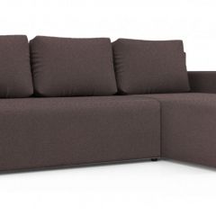 Диван угловой Алиса 3 Bahama PLUM - Teos Dark Brown в Уфе - ufa.mebel24.online | фото