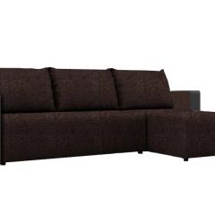 Диван угловой Алиса 3 Savana Chocolate - Teos Dark Brown в Уфе - ufa.mebel24.online | фото