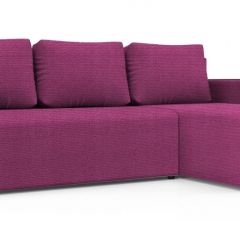 Диван угловой Алиса 3 Shaggy FUCHSIA - TEOS BLACK в Уфе - ufa.mebel24.online | фото