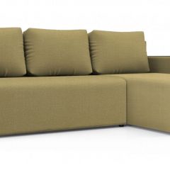 Диван угловой Алиса 3 Vital BANANA - Teos Dark Brown в Уфе - ufa.mebel24.online | фото