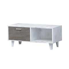 Эго Т-4 Тумба с 1 ящ (бетон светлый/камень темный) на ножках в Уфе - ufa.mebel24.online | фото