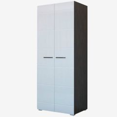 Фиеста №3 Шкаф с полками (Венге/Белый глянец) в Уфе - ufa.mebel24.online | фото