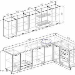 Кухонный гарнитур угловой Бланка 2600х1600 (Стол. 26мм) в Уфе - ufa.mebel24.online | фото 2