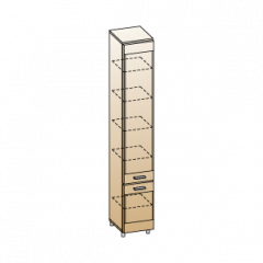 Гостиная Камелия Композиция 7 (Гикори Джексон светлый) в Уфе - ufa.mebel24.online | фото 2