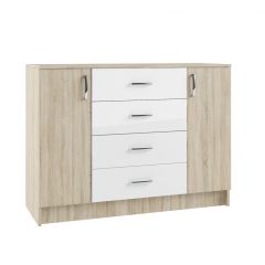 СОФИ Гостиная (модульная) дуб сонома/белый глянец в Уфе - ufa.mebel24.online | фото 12