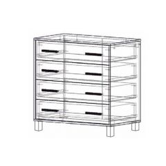Комод 4 ящика "Лофт 8" в Уфе - ufa.mebel24.online | фото 2
