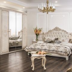 Комод 4 ящика с Зеркалом ППУ (крем) коллекция Патрисия в Уфе - ufa.mebel24.online | фото 5