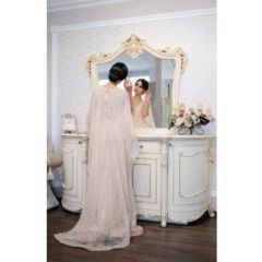 Комод Джоконда + зеркало (крем глянец) в Уфе - ufa.mebel24.online | фото 3