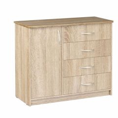 Комод Фиеста (Дуб сонома светлый) Эко в Уфе - ufa.mebel24.online | фото