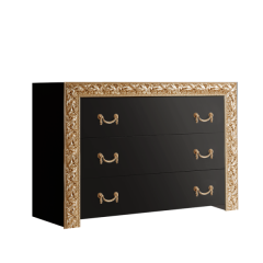 Комод Тиффани Premium черная/золото (ТФКМ-1(П) в Уфе - ufa.mebel24.online | фото