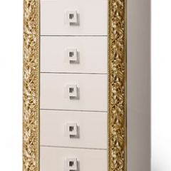 Комод (узкий) Тиффани Premium слоновая кость/золото (ТФКМ-2(П) в Уфе - ufa.mebel24.online | фото