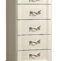 Комод узкий Тиффани штрих-лак/серебро (ТФКМ-2 ) в Уфе - ufa.mebel24.online | фото