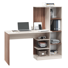 Стол компьютерный Софт (УНИ) Ясень темный/светлый в Уфе - ufa.mebel24.online | фото 3