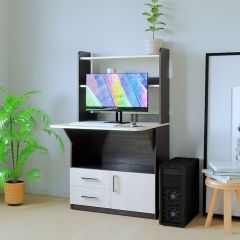 Компьютерный стол СП-1 (Венге/Дуб молочный) в Уфе - ufa.mebel24.online | фото 3