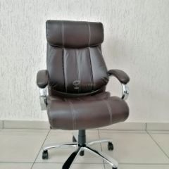 Кресло Barneo K-303 для руководителя (коричневая экокожа) в Уфе - ufa.mebel24.online | фото 1