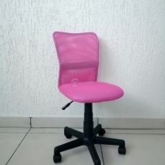 Кресло Barneo K-401 детское (розовая ткань/сетка) в Уфе - ufa.mebel24.online | фото