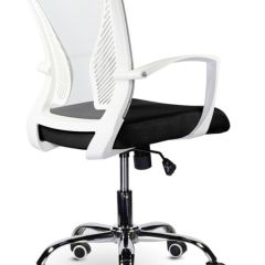 Кресло BRABIX "Wings MG-306" (пластик белый, хром, сетка, серое/черное) 532010 в Уфе - ufa.mebel24.online | фото 4