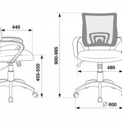 Кресло Бюрократ CH-695N/BLACK черный TW-01 черный TW-11 в Уфе - ufa.mebel24.online | фото 3