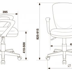 Кресло детское Бюрократ KD-W10AXSN/26-25 серый в Уфе - ufa.mebel24.online | фото 4