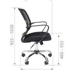 Кресло для оператора CHAIRMAN 698 хром (ткань TW 11/сетка TW 01) в Уфе - ufa.mebel24.online | фото 7