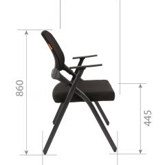 Кресло для посетителей CHAIRMAN NEXX (ткань стандарт черный/сетка DW-61) в Уфе - ufa.mebel24.online | фото 7