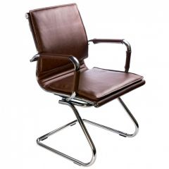 Кресло для посетителя Бюрократ CH-993-Low-V/Brown коричневый в Уфе - ufa.mebel24.online | фото 1