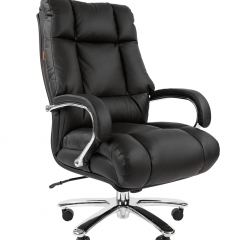 Кресло для руководителя CHAIRMAN 405 (Кожа) Черное в Уфе - ufa.mebel24.online | фото 2