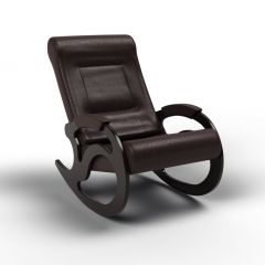 Кресло-качалка Вилла 11-К-В (экокожавенге) ВЕНГЕ в Уфе - ufa.mebel24.online | фото