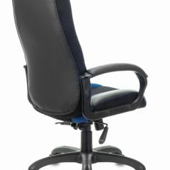 Кресло компьютерное BRABIX PREMIUM "Rapid GM-102" (экокожа/ткань, черное/синее) 532106 в Уфе - ufa.mebel24.online | фото 4