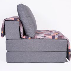Кресло-кровать бескаркасное Харви (серый-сноу манго) в Уфе - ufa.mebel24.online | фото 3