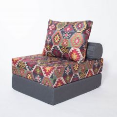 Кресло-кровать-пуф бескаркасное Прайм (мехико серый-графит) в Уфе - ufa.mebel24.online | фото 2