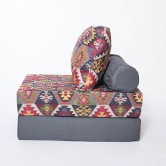 Кресло-кровать-пуф бескаркасное Прайм (мехико серый-графит) в Уфе - ufa.mebel24.online | фото 1