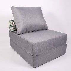 Кресло-кровать-пуф бескаркасное Прайм (Серый) в Уфе - ufa.mebel24.online | фото 1