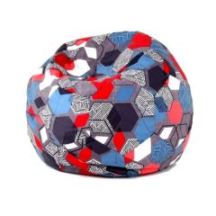 Кресло-мешок Мяч M (Geometry Slate) в Уфе - ufa.mebel24.online | фото