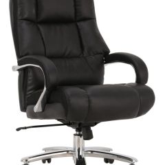 Кресло офисное BRABIX PREMIUM "Bomer HD-007" (рециклированная кожа, хром, черное) 531939 в Уфе - ufa.mebel24.online | фото