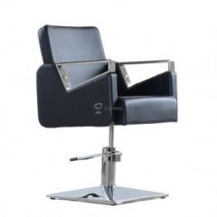 Кресло парикмахерское Barneo 6300V5 черное в Уфе - ufa.mebel24.online | фото