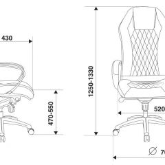 Кресло руководителя Бюрократ _AURA/BROWN коричневый в Уфе - ufa.mebel24.online | фото 4