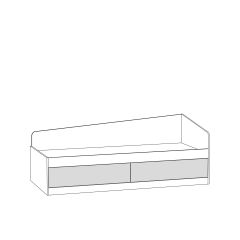 Кровать 11.21 Альфа (Солнечный Свет 0134 BS, Белый премиум) в Уфе - ufa.mebel24.online | фото 2