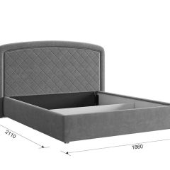 СИЛЬВА 2 Каркас кровати 1600 в Уфе - ufa.mebel24.online | фото
