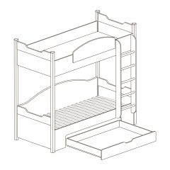 Кровать 2-х ярусная №421 Прованс в Уфе - ufa.mebel24.online | фото 2