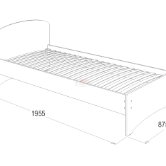 Кровать-2 одинарная (800*1900) в Уфе - ufa.mebel24.online | фото 2