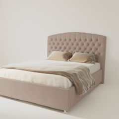Кровать Берлин с ортопедическим основанием 1200 (велюр серый) в Уфе - ufa.mebel24.online | фото