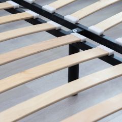 Кровать двойная Оливия 180 + ортопед (арт. Марика 485 к/з (серый)) в Уфе - ufa.mebel24.online | фото 4